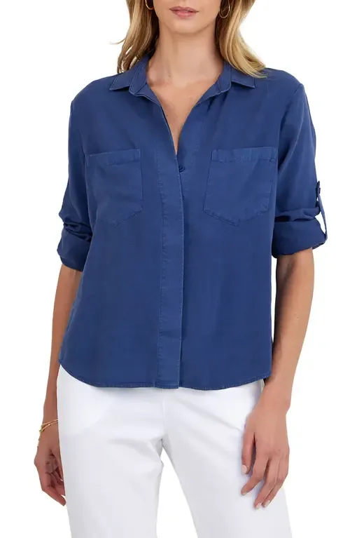 Split Back Button-Up Shirt by Bella Dahl