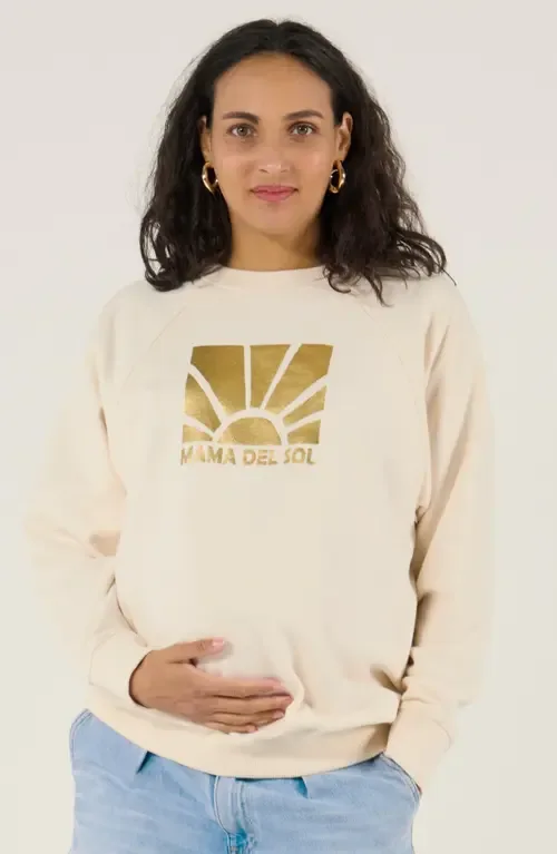 Maternity and Nursing Print Sweat Sunny by Cache Coeur