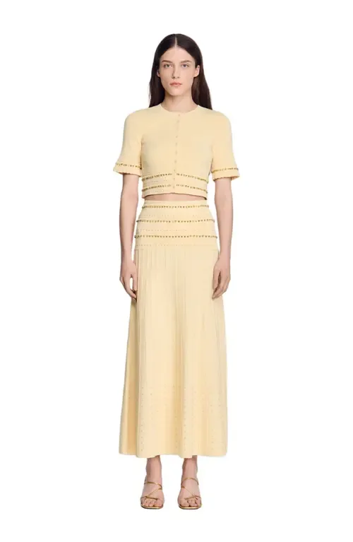 Long Tassel Skirt by SANDRO