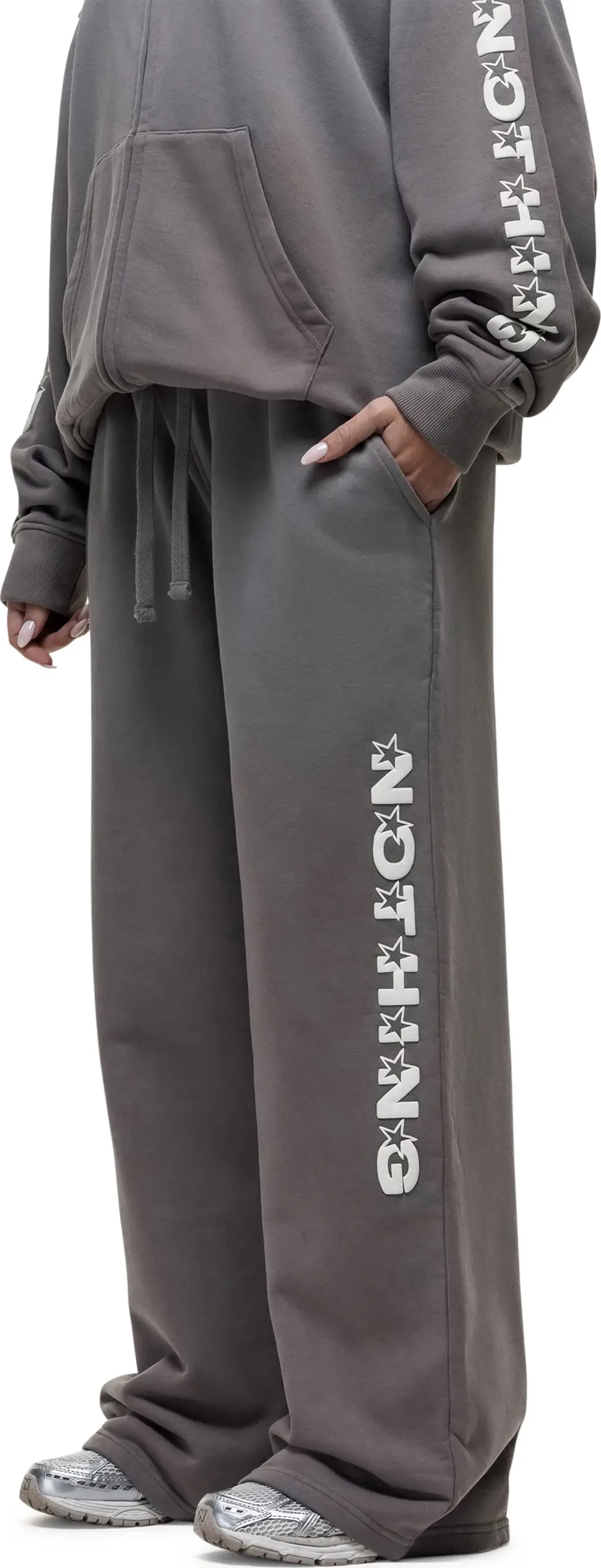 Liberty Grey Relaxed Joggers by Good For Nothing