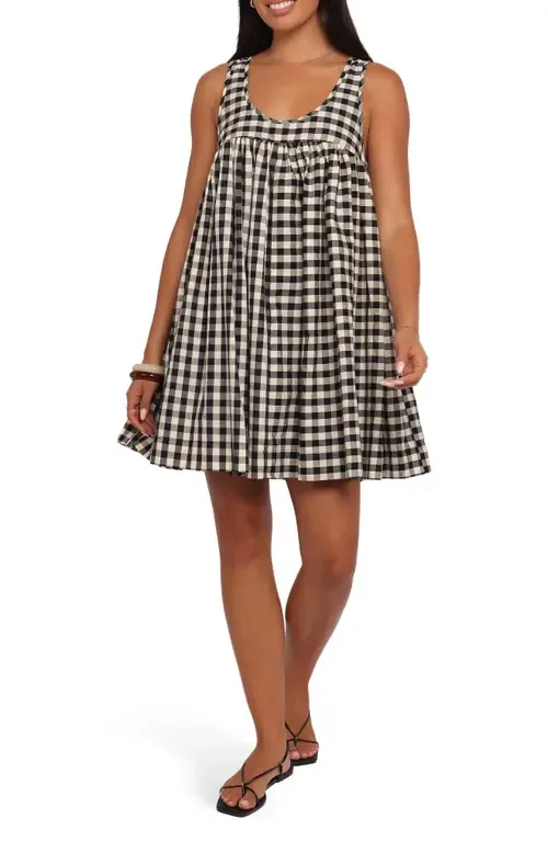 Atria Check Sleeveless Minidress by Petal & Pup