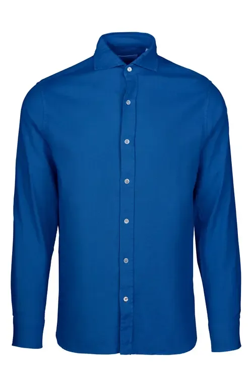 Santorini Stretch Linen & Cotton Button-Up Shirt by SWIMS