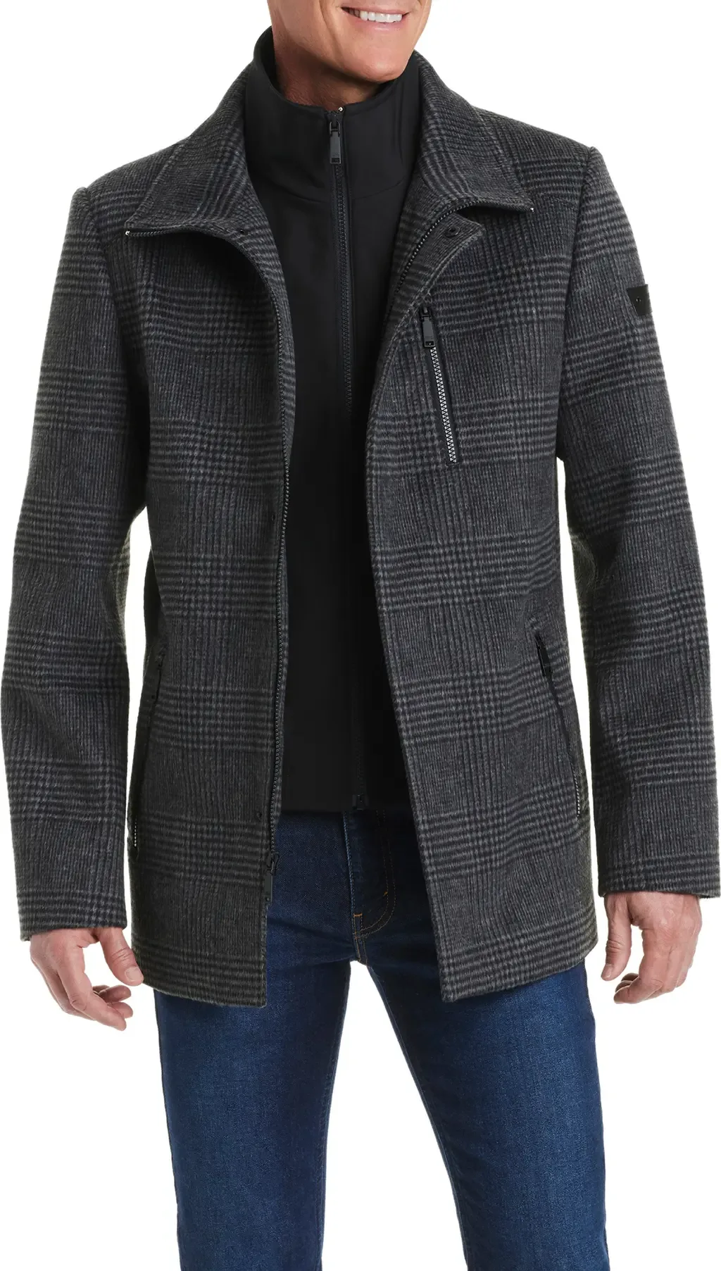 Car Coat with Bib by Vince Camuto