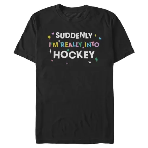 Really Into Hockey Colors Short Sleeve Graphic T-Shirt by Lost Gods