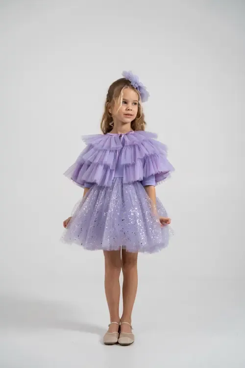 Shiny Tulle Dress Set by Mini Celebrities