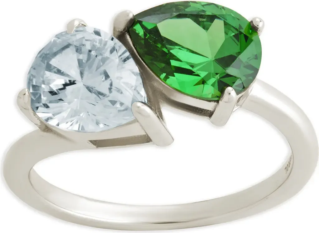 Toi Et Moi Cubic Zirconia Ring by Sterling Forever