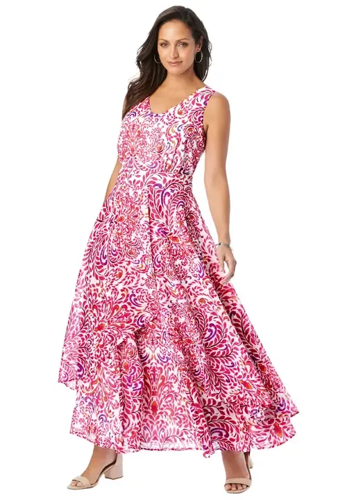Georgette Flyaway Maxi Dress by Jessica London