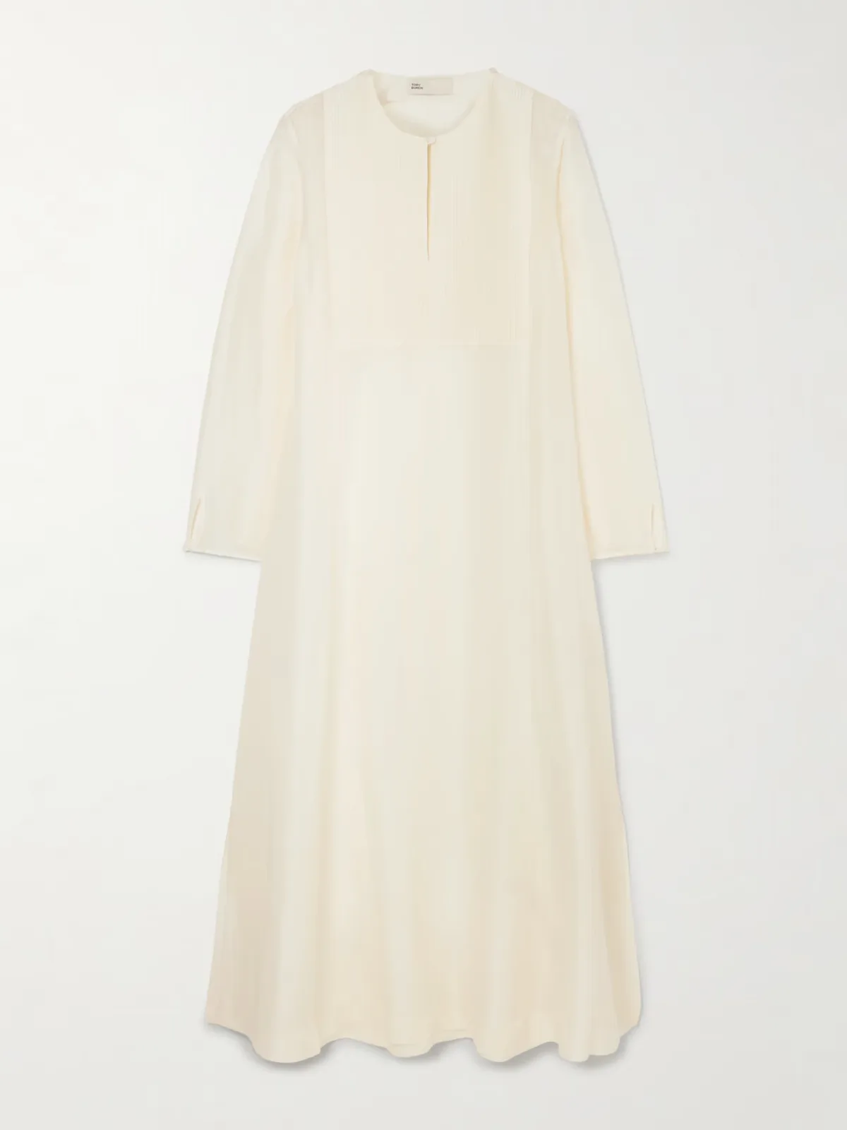 - Pleated Linen And Silk-blend Kaftan -