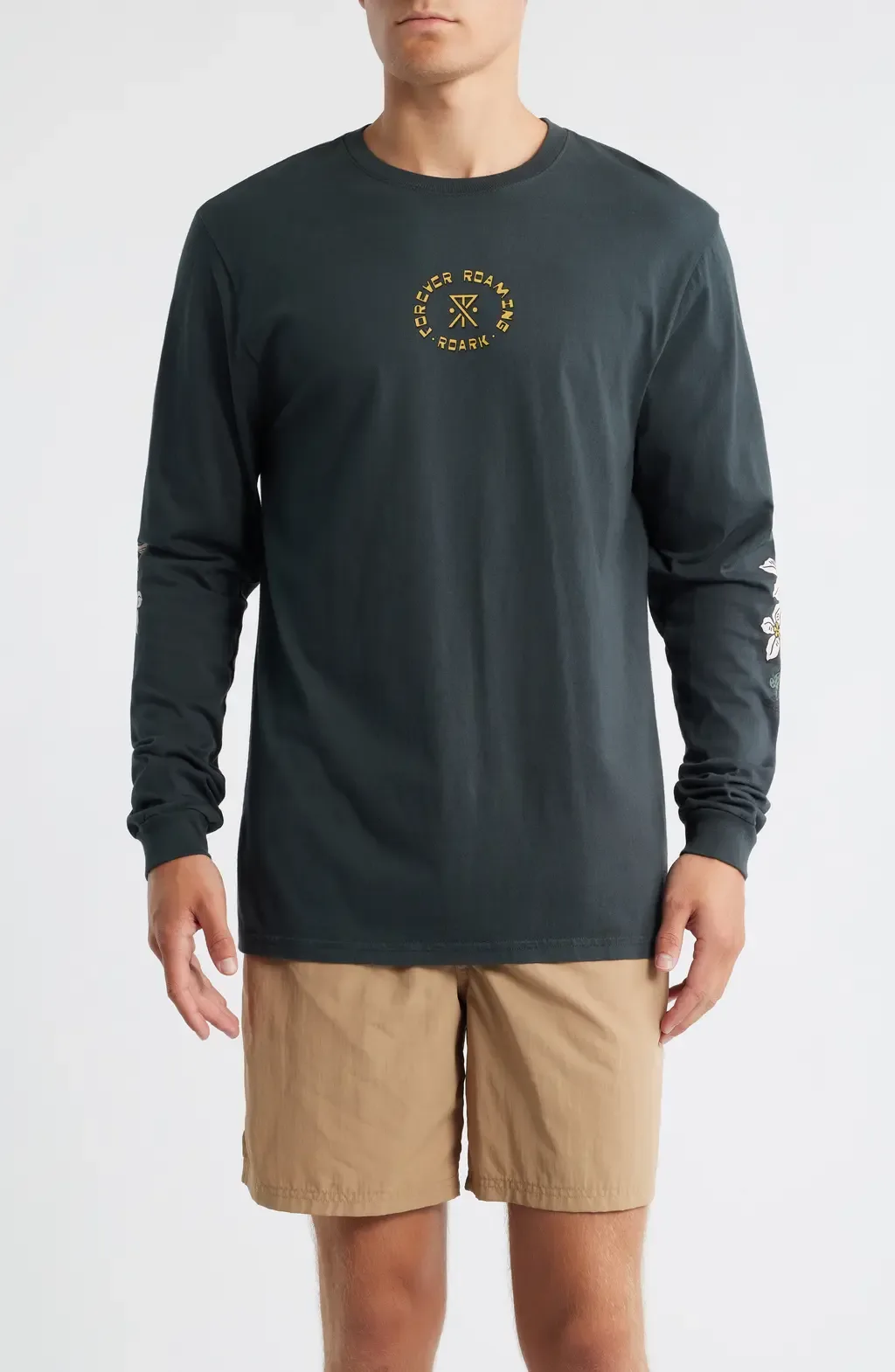 Jaguar Long Sleeve Cotton Graphic T-Shirt by Roark