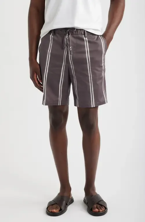 Kane Stripe Stretch Cotton Shorts by BOSS