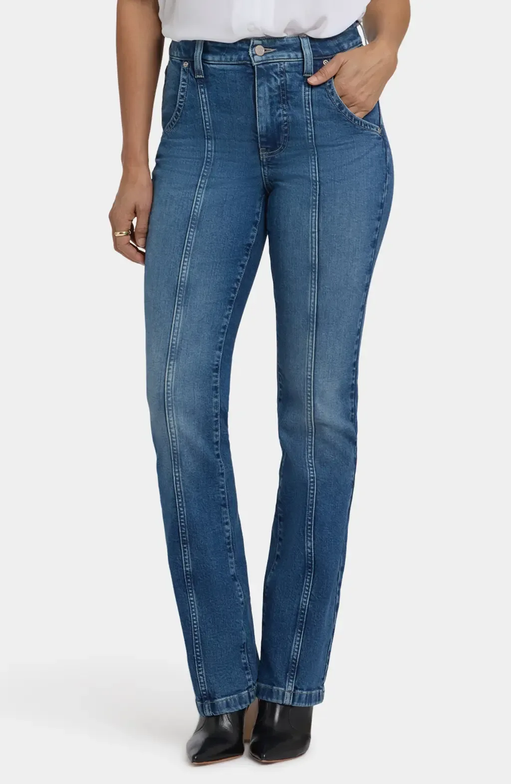 Billie Front Seam High Waist Mini Bootcut Jeans by NYDJ