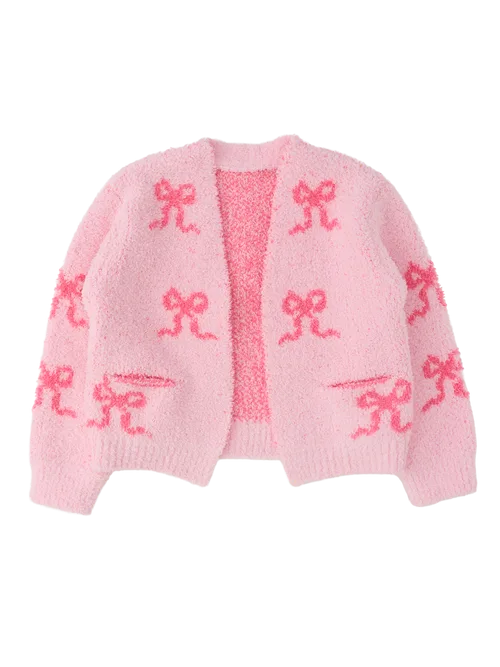 Cozy Sweater Knit Open Cardigan by RuffleButts