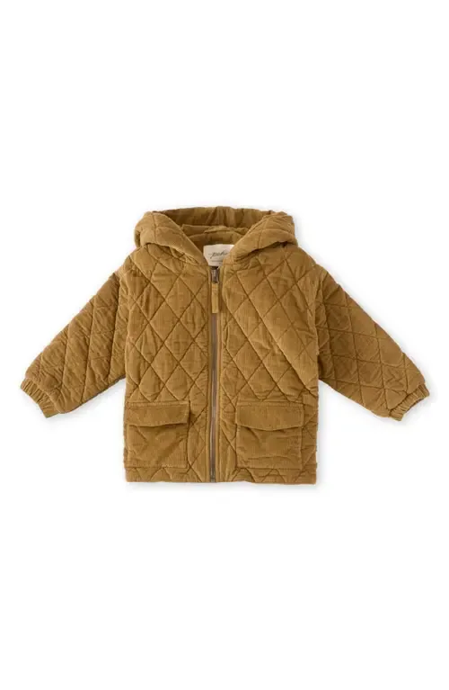 Organic Cotton Corduroy Quilted Hooded Jacket by Pehr