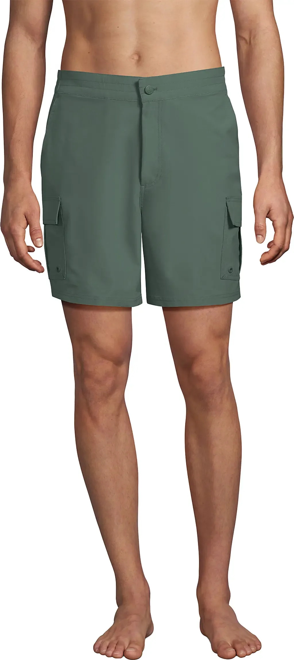 7" Quick Dry Cargo Swim Short by Lands' End