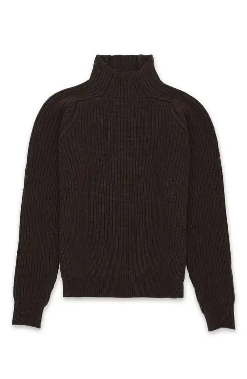 Leona High Neck Wool and Cashmere Sweater by Fortela