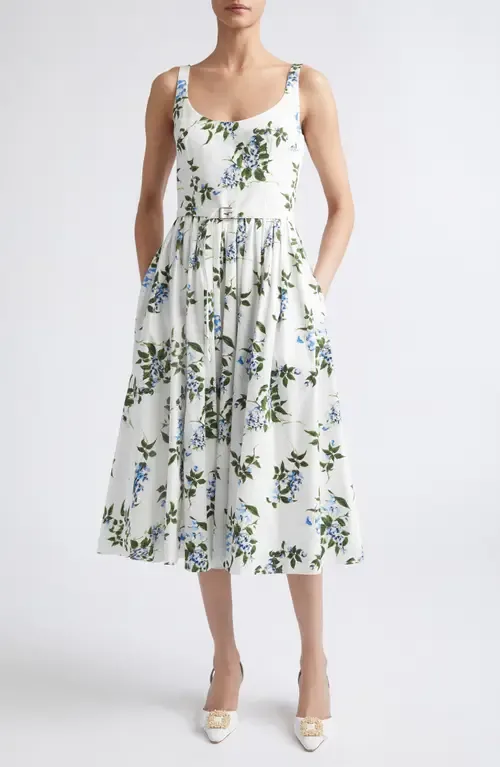 Eglantine Belted Midi Dress by Emilia Wickstead