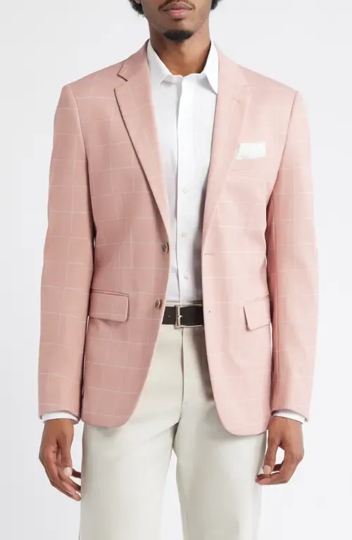 Windowpane Check Knit Sport Coat by DANIEL HECHTER