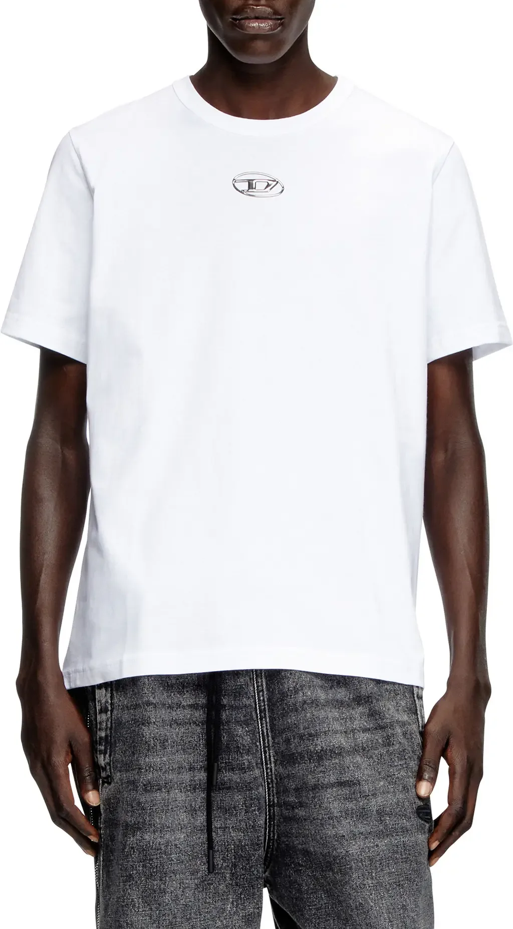 Metallic Oval D Logo T-Shirt by DIESEL®