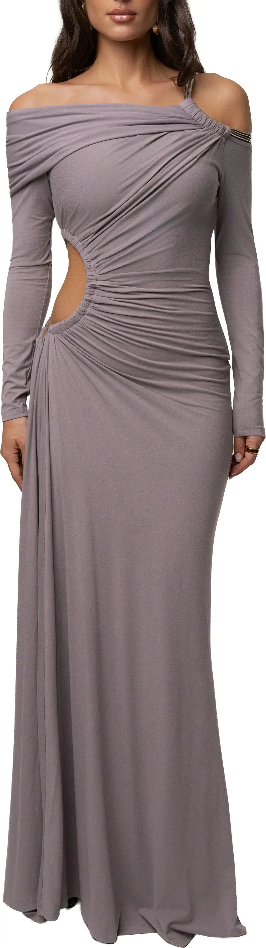 Gilded Grace Maxi Dress by JLUXLABEL