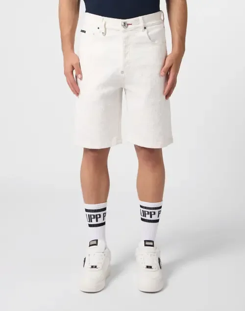 Formentera Fit Shorts Embroidery Monogram by PHILIPP PLEIN