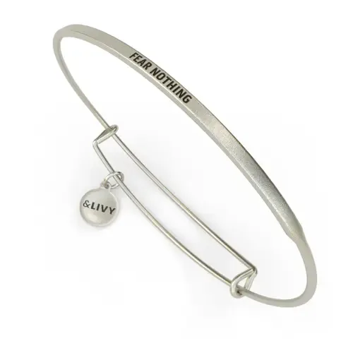 Posy Bangle Bracelet Fear Nothing by &Livy