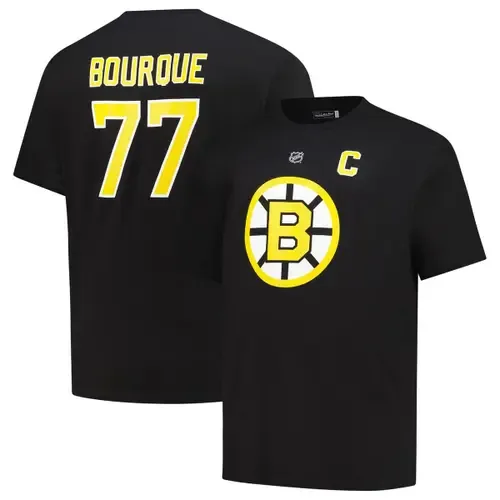 Mitchell & Ness Ray Bourque Boston Bruins Name & Number T-Shirt by Mitchell & Ness