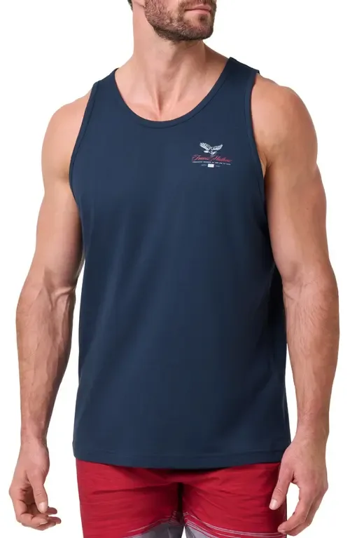 Red White BBQ Cotton Graphic Tank by TravisMathew