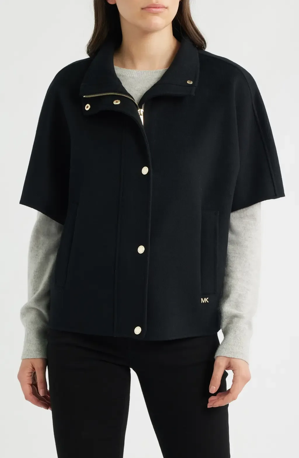 Double Face Wool Cape by Michael Kors