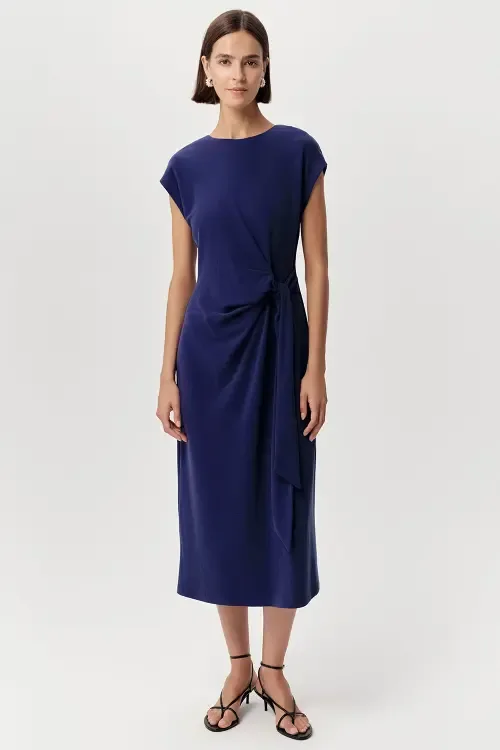 Ferguson Crew Neck Knit Midi Dress