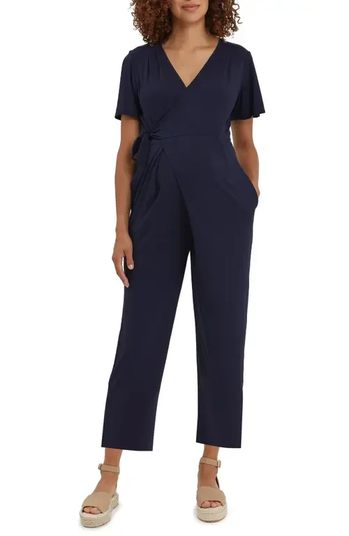 Lucia Maternity & Nursing Wrap Jumpsuit by Nom Maternity