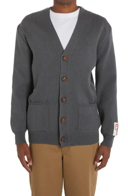 Logo Cotton Blend Cardigan by Golden Goose