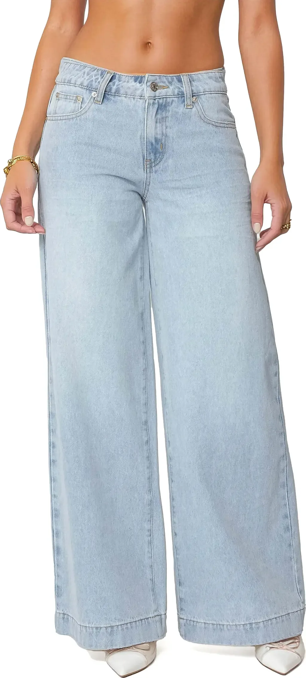 Sidonie Low Rise Wide Leg Jeans by EDIKTED