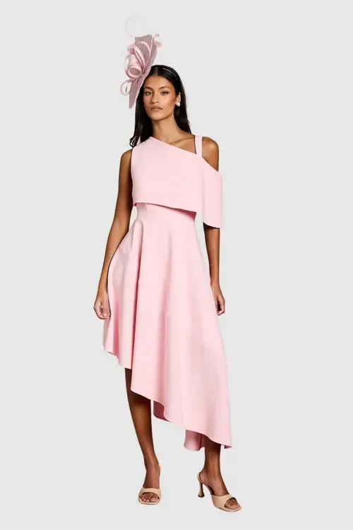 Crepe Midi Dress