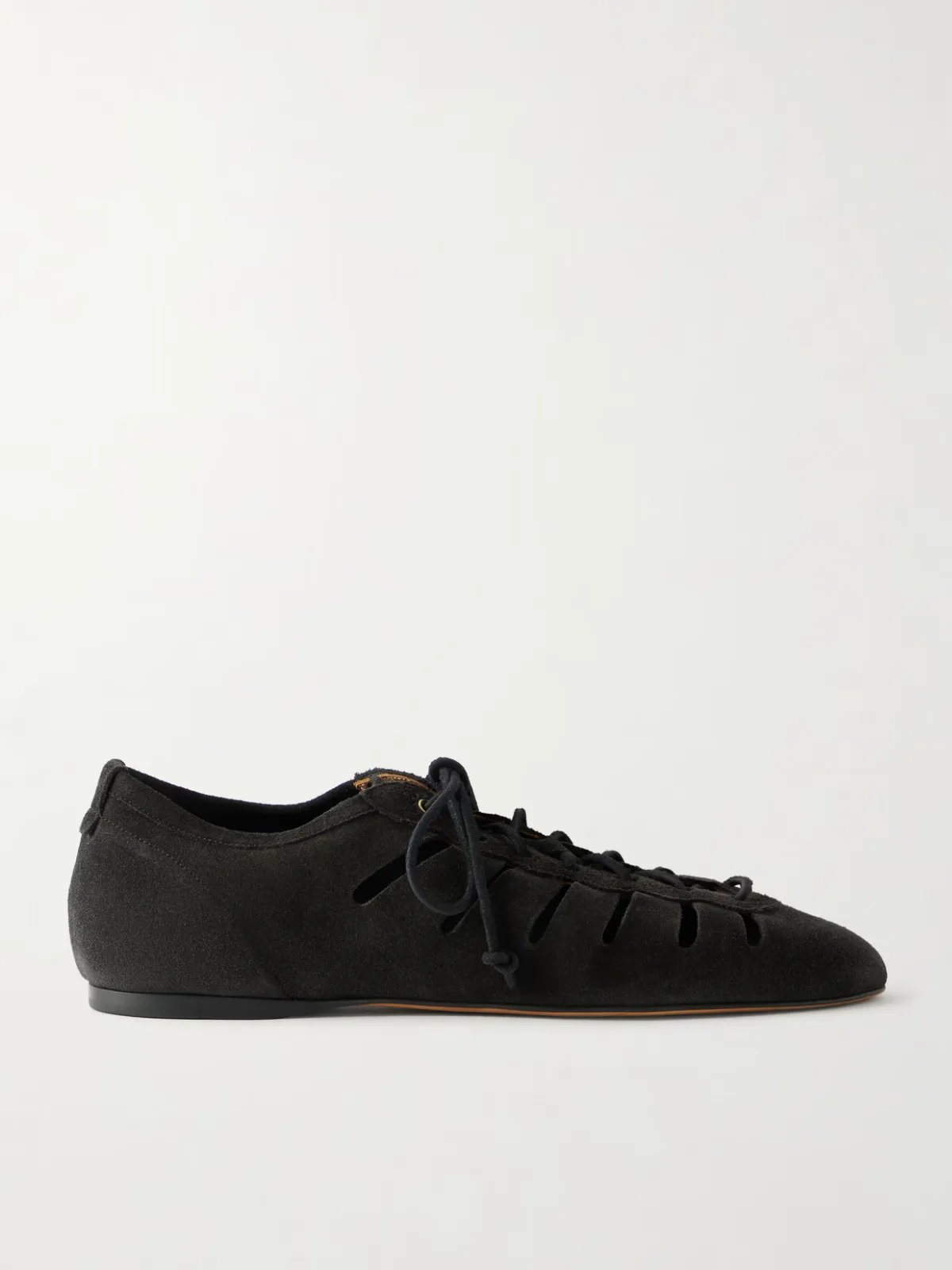 - Leyza Cutout Suede Sneakers -