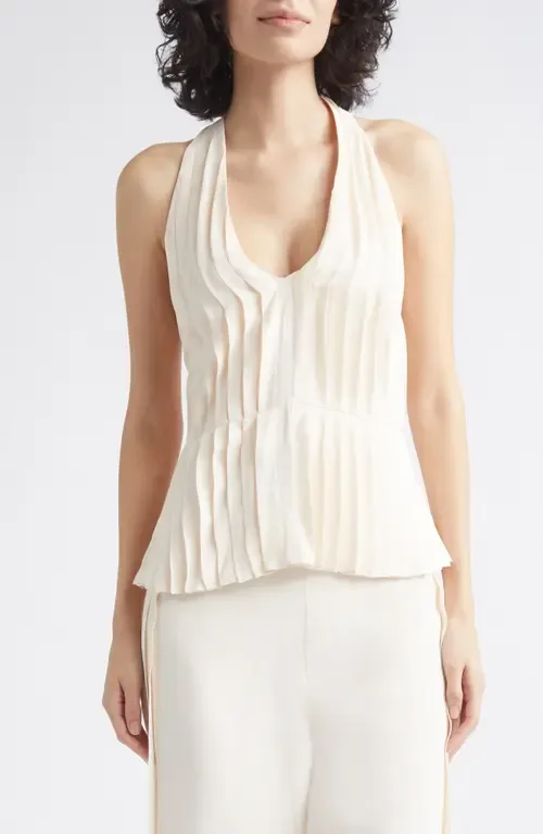 Jane Pleated Halter Top by POSSE