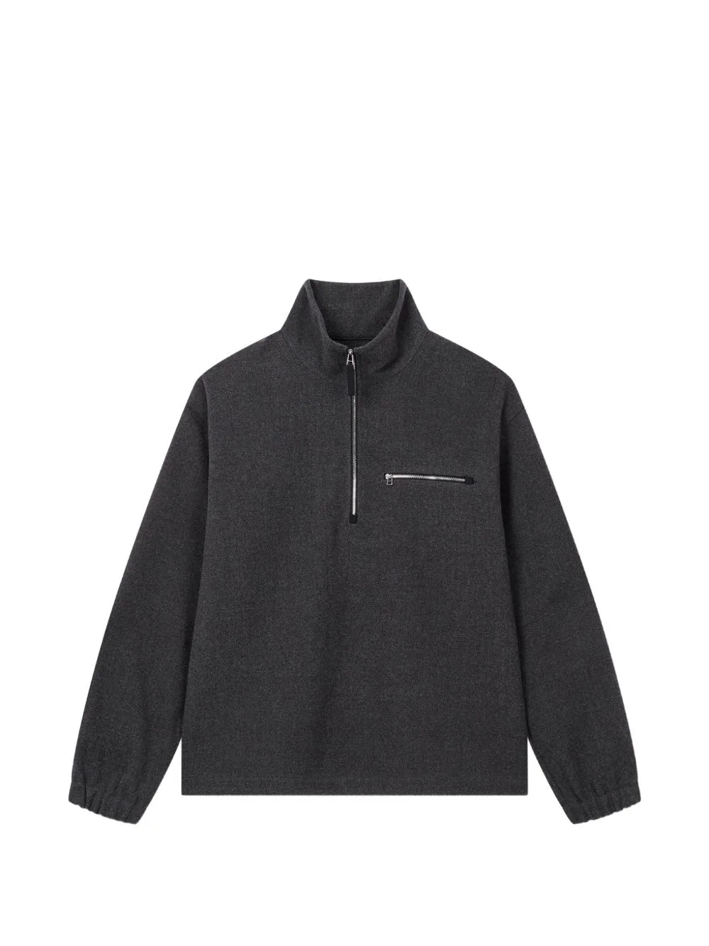 Mock-Neck Half-Zip Jacket by TOMBOY