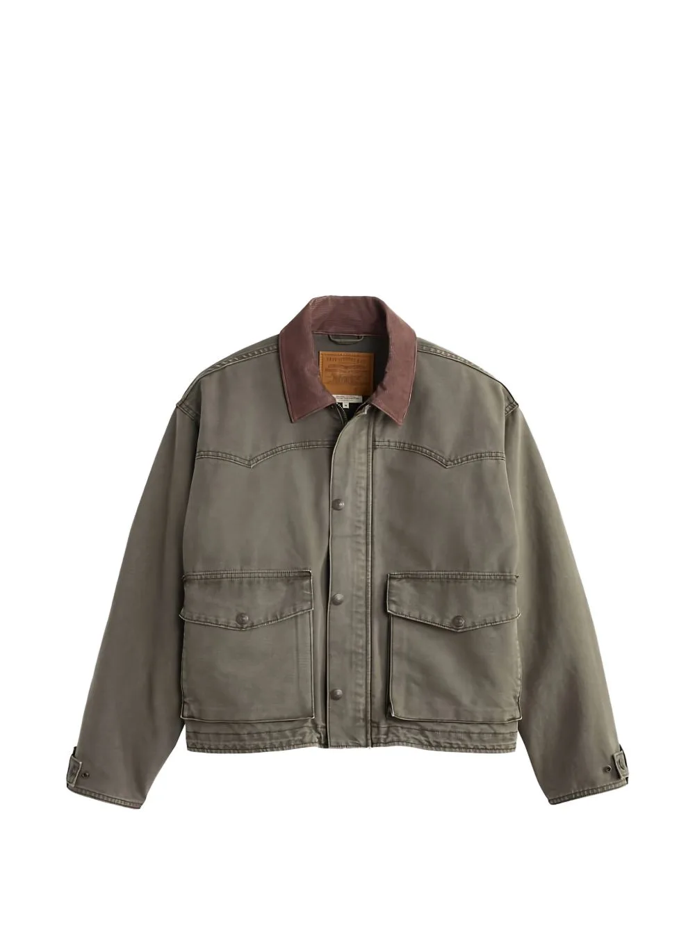 Hilltop Corduroy-Collar Denim Jacket by Levi's