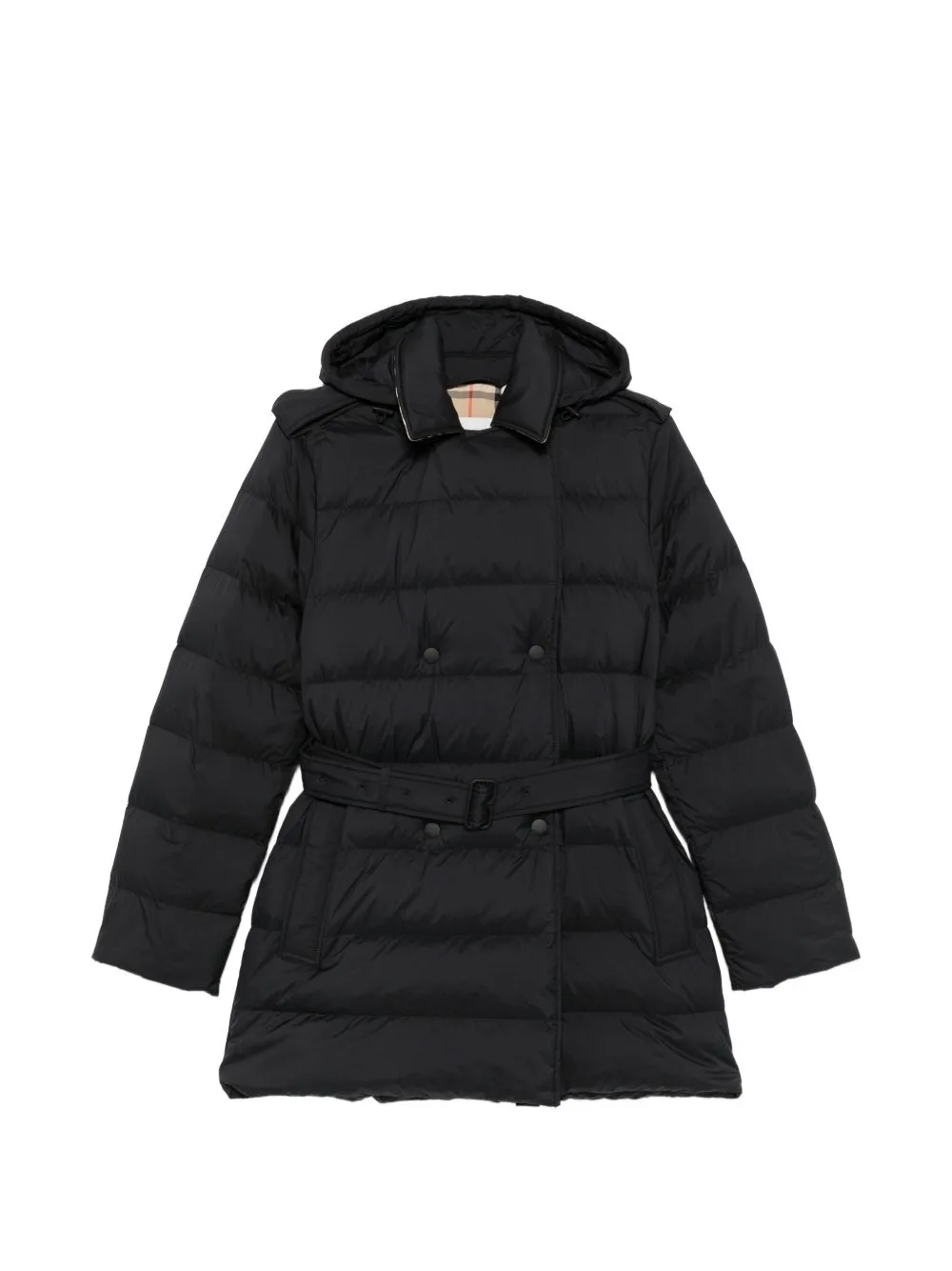 Belted Quilted Coat by Burberry