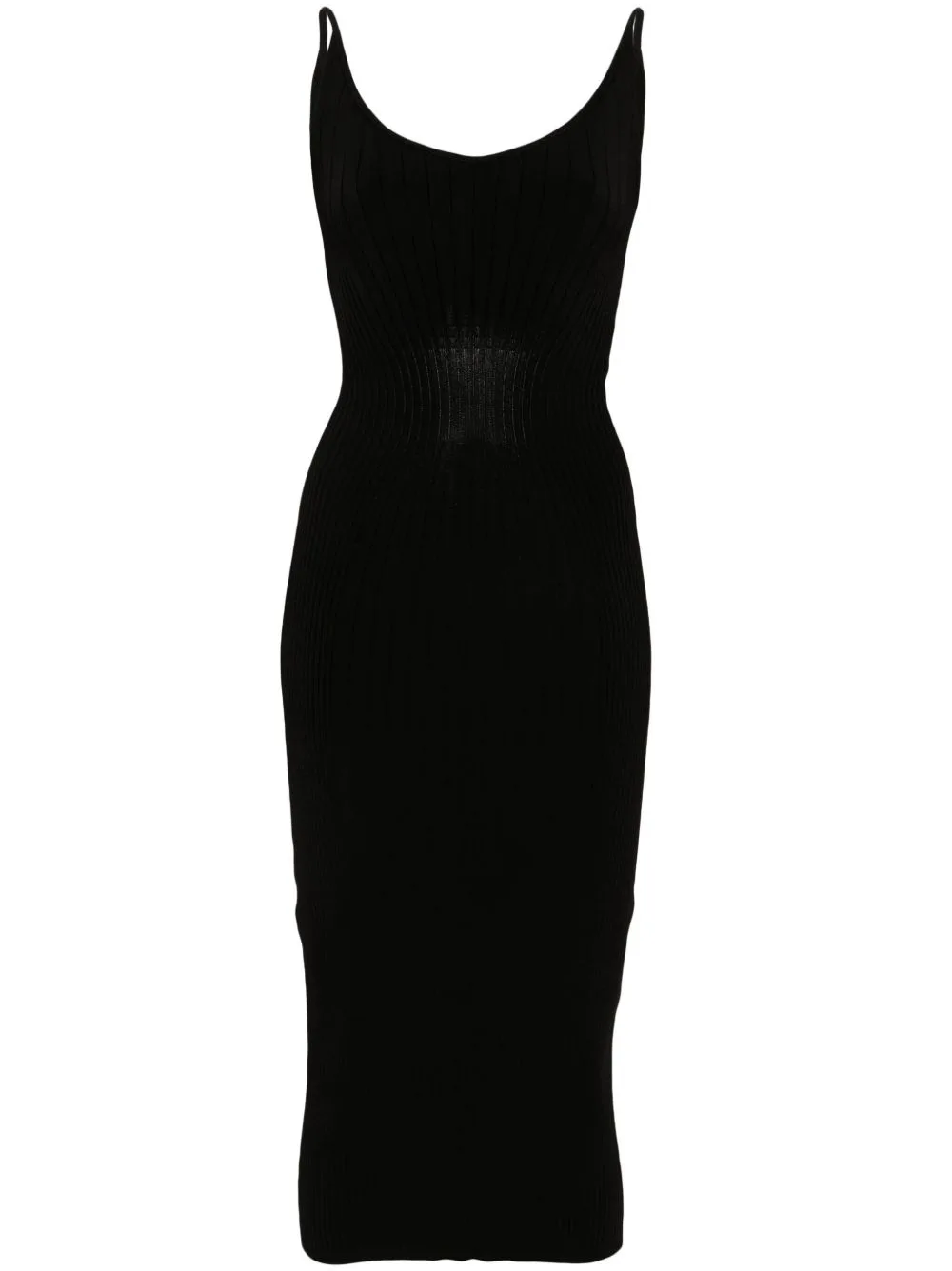 Sleeveless Knitted Midi Dress