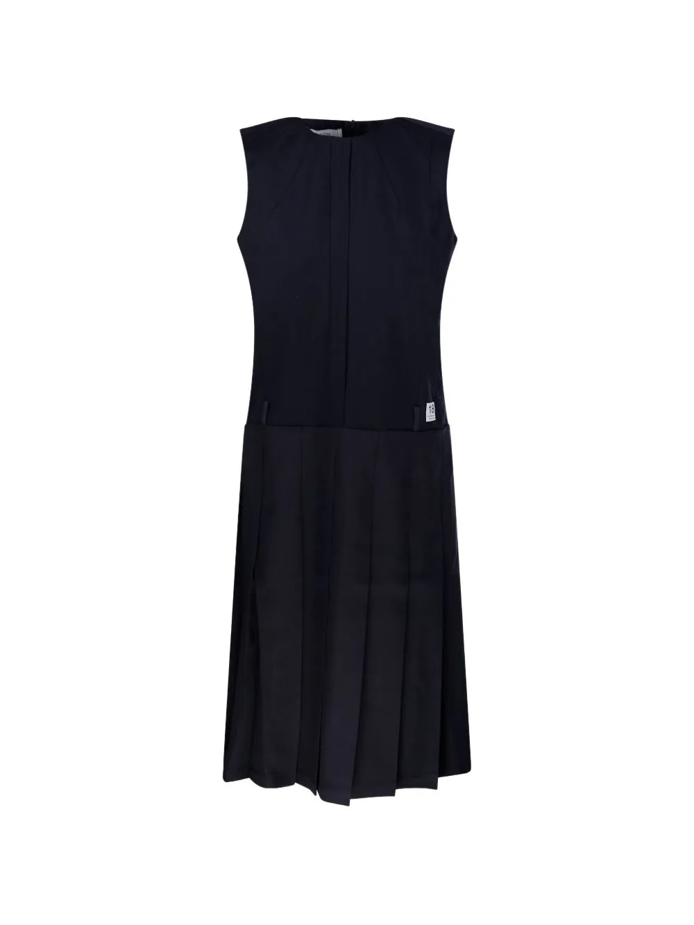 Pleated Sleeveless Midi Dress by RE CODE