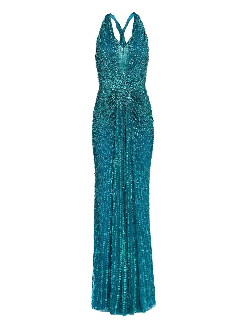 Lana Embellished Halterneck Maxi Dress by Jenny Packham