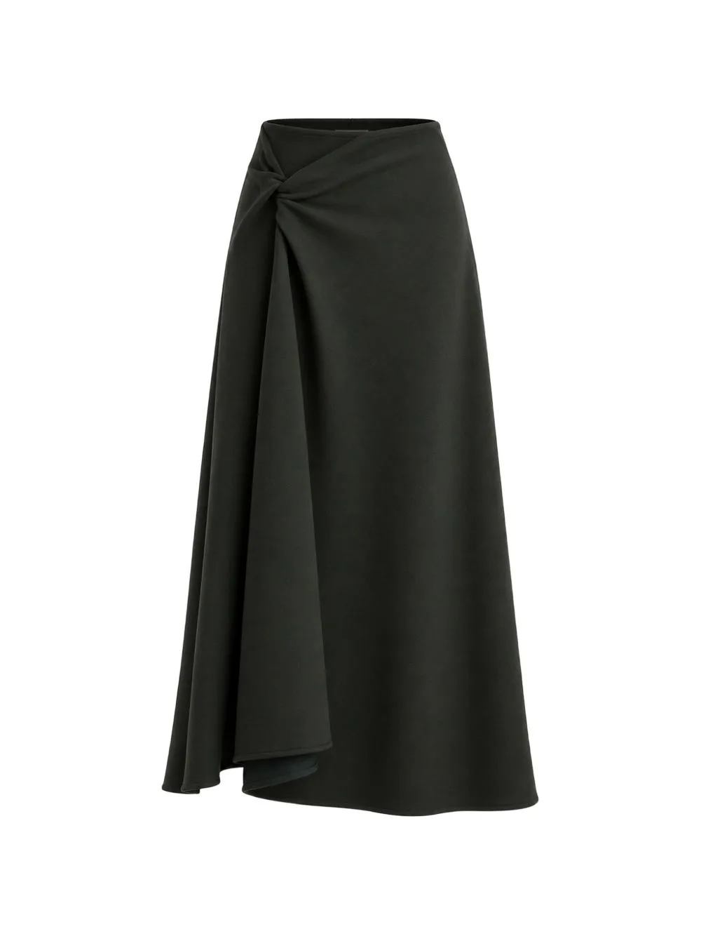 Twist-Detail A-Line Maxi Skirt