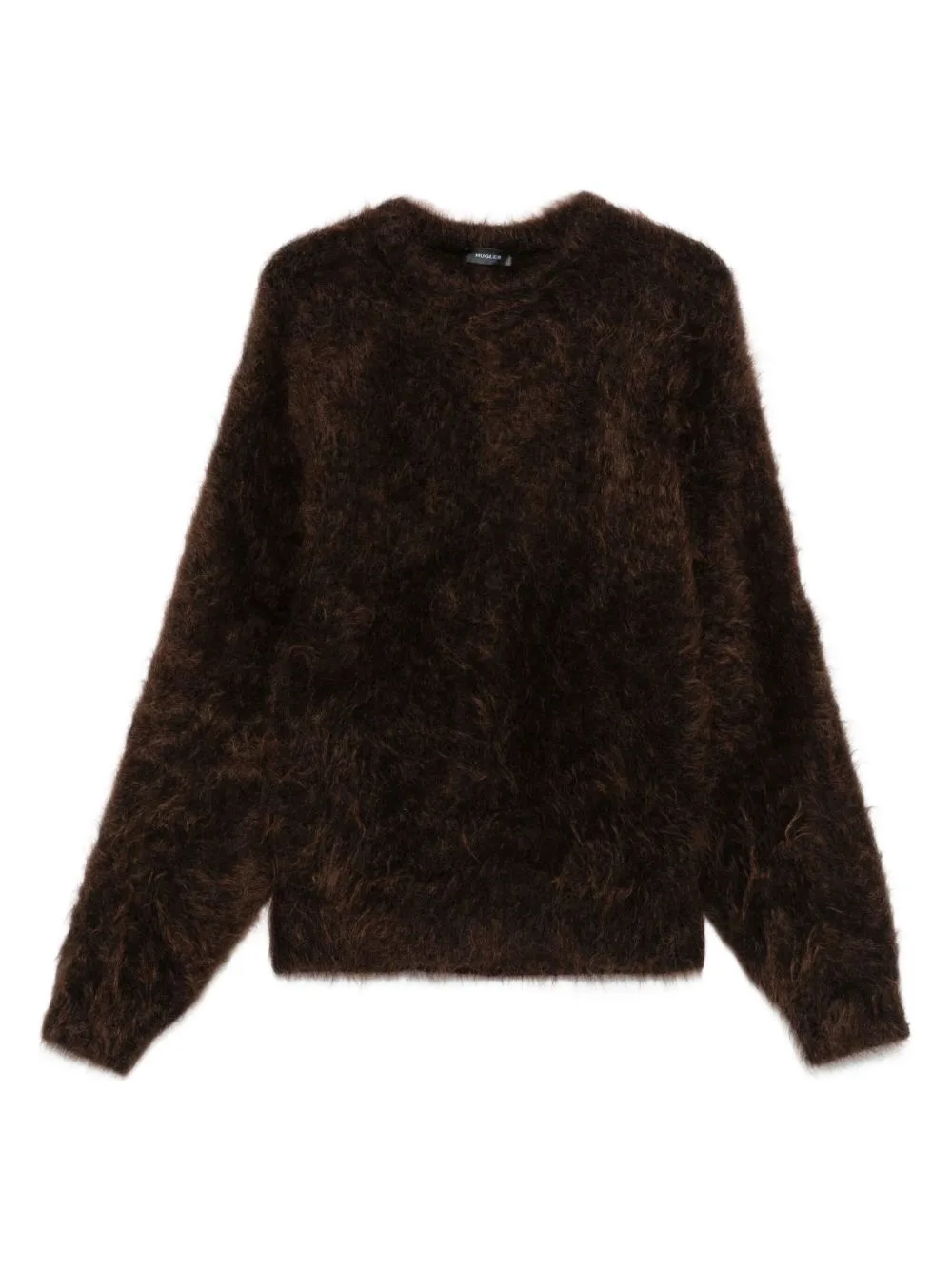 Fluffy Crew-Neck Sweater by Mugler