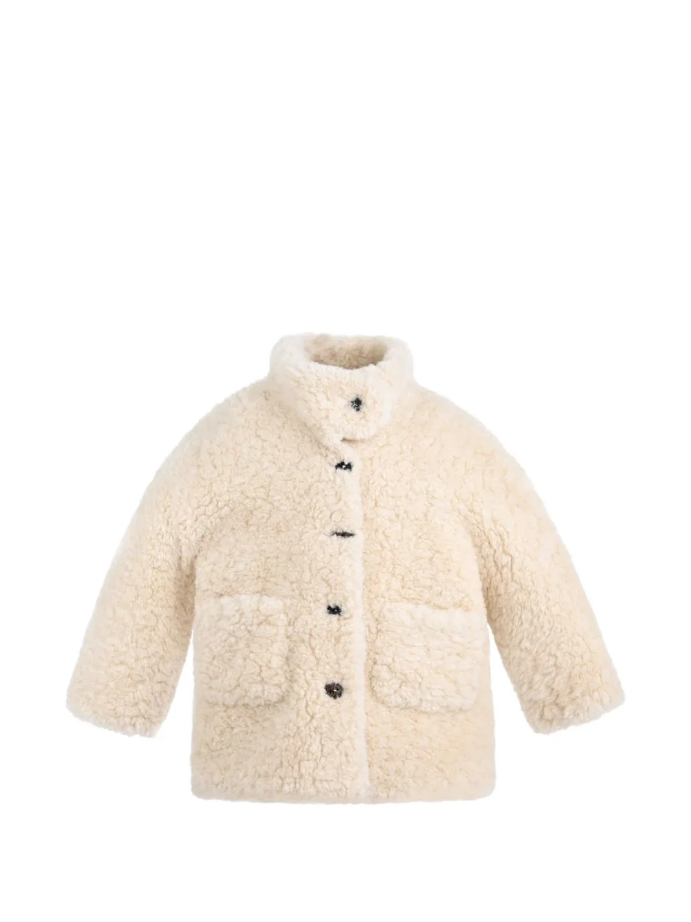 High-Neck Faux-Fur Coat by Mimi Tutu