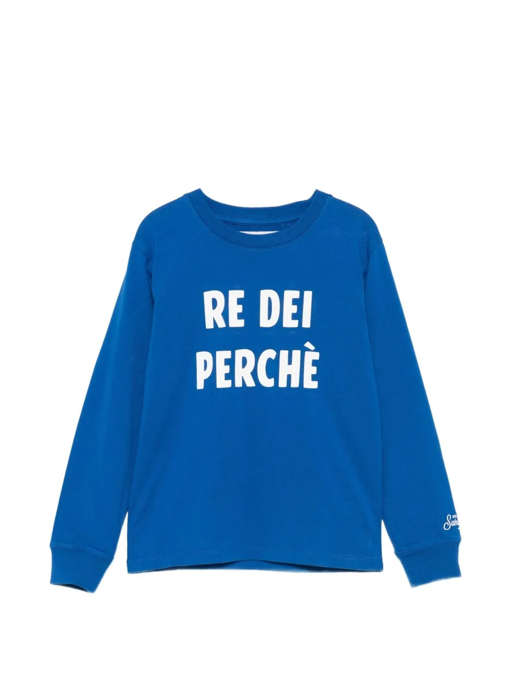 Luton JR Slogan-Print Long-Sleeve Top by MC2 Saint Barth Kids