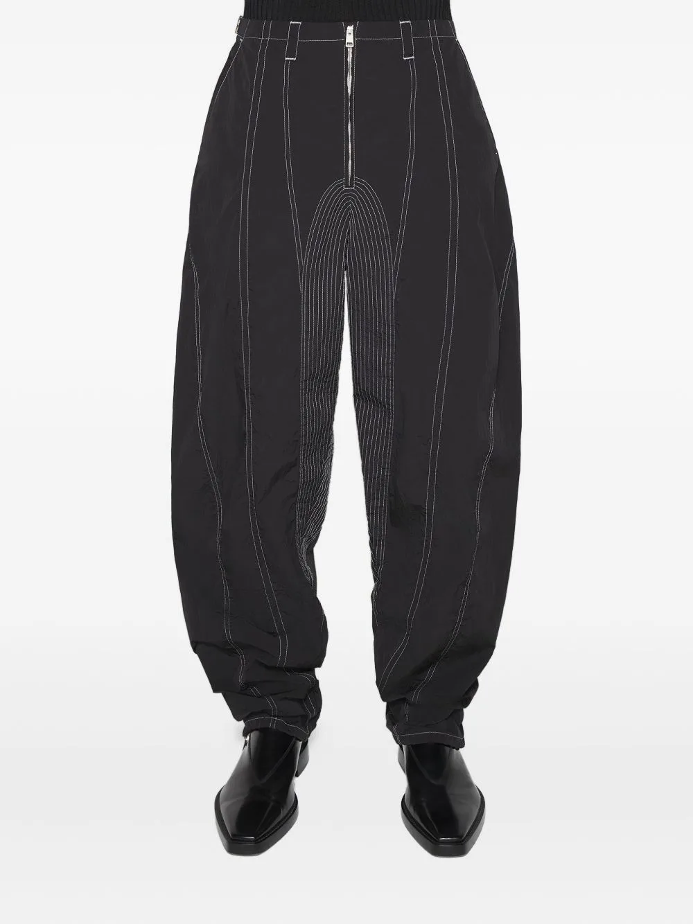 Panelled Zip Trousers by Mugler