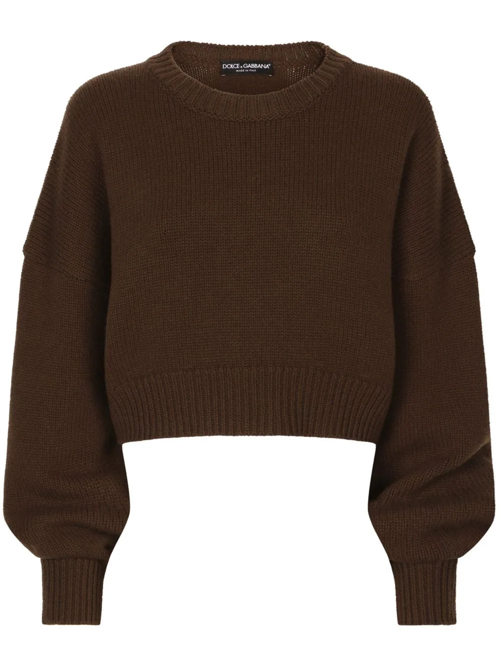 Round-Neck Drop-Shoulder Jumper by Dolce & Gabbana