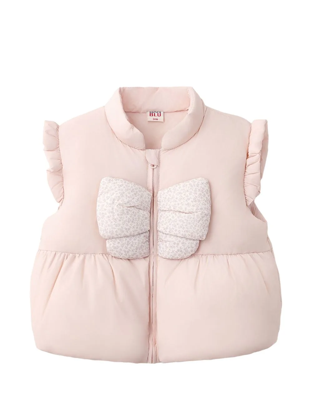 Bow-Embellished Ruffled Vest by BANBLU