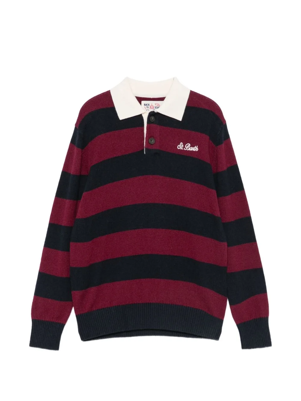 Romeo Striped Polo Shirt by MC2 Saint Barth Kids