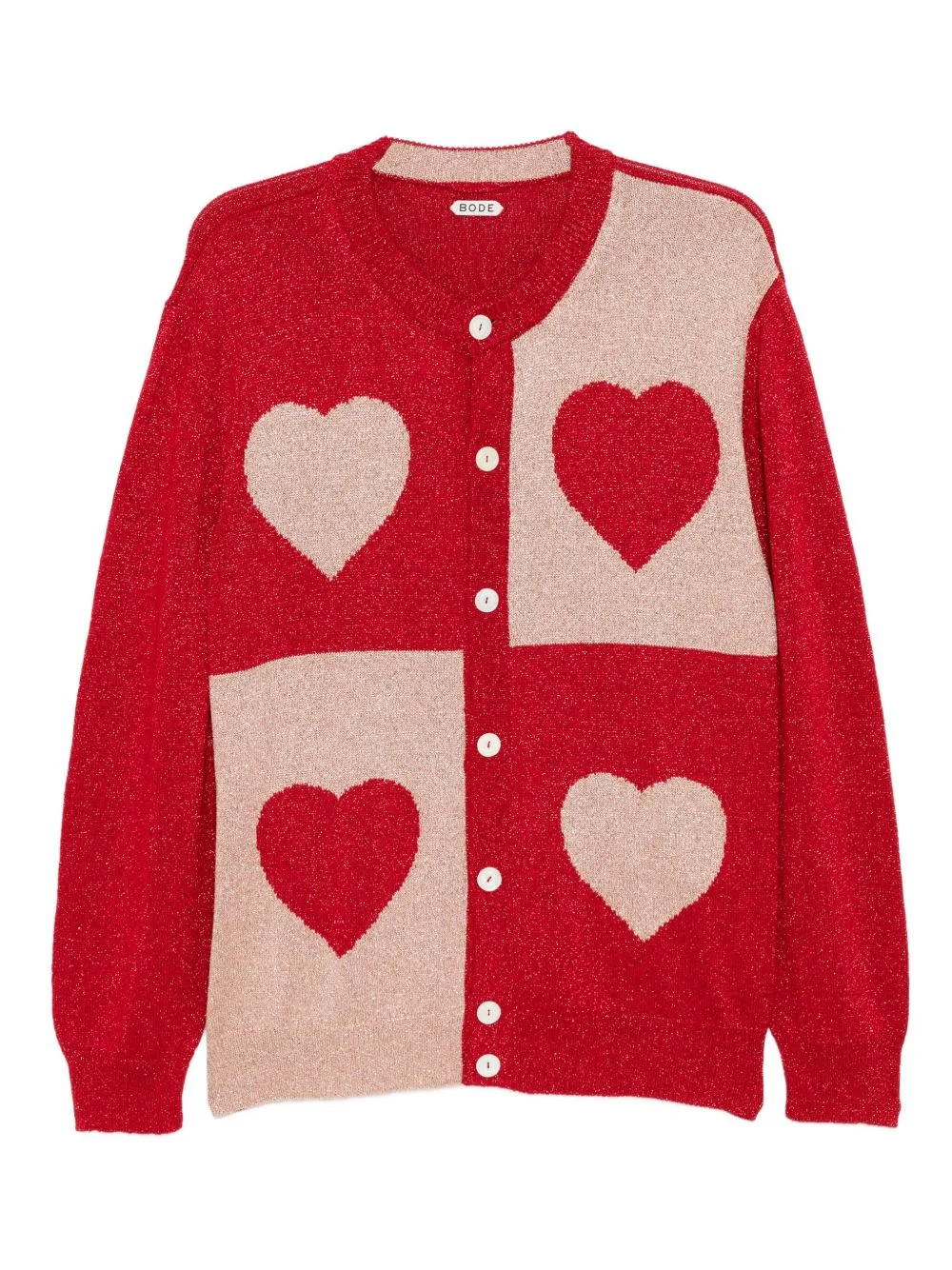 Lame-Hearts Cardigan by BODE